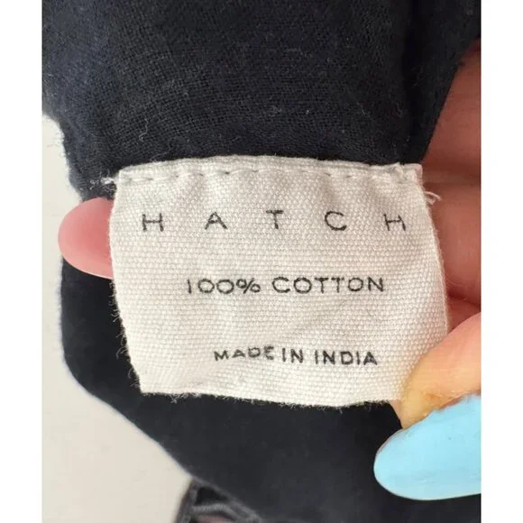 Hatch Jojo Smocked‎ Jumpsuit striped bow tie 90s beach boho sz 2 - Picture 9 of 9